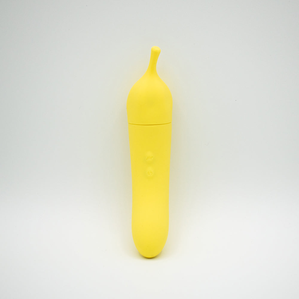 Banana Cream Air Pulse and G Spot Vibrator