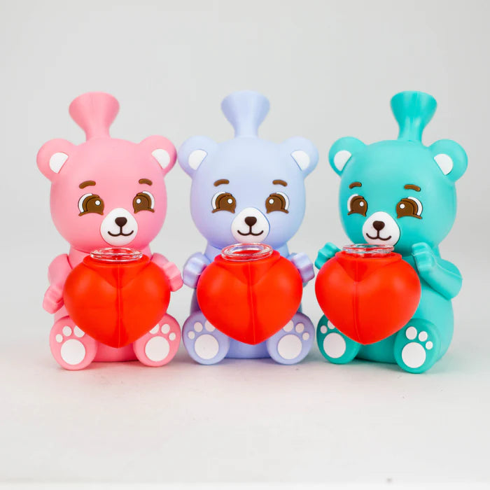 6" Silicone Love Bear (Assorted)