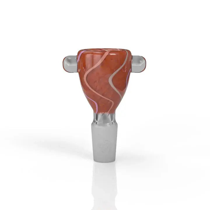 Honeybee Herb: Nubby Cone Bowl (14mm - Red and White)