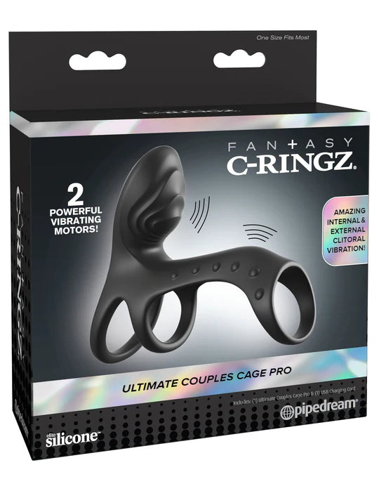 CRingz Ultimate Couples Cage - Black