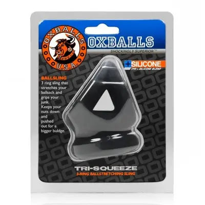 Oxballs Tri Squeeze 3 Ring - Black