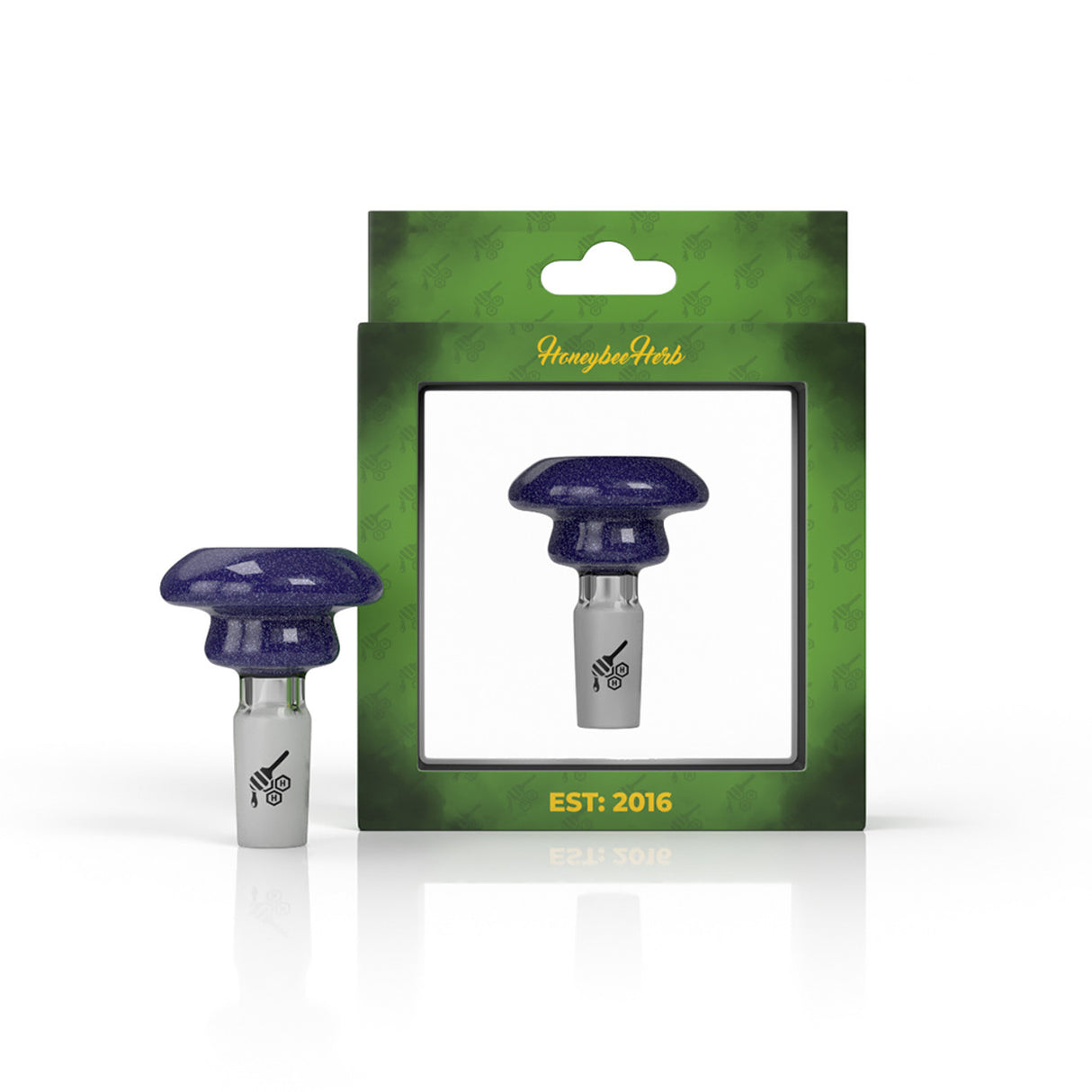 Honeybee Herb: Dichro Galaxy Candy Bowl (14mm - Purple)