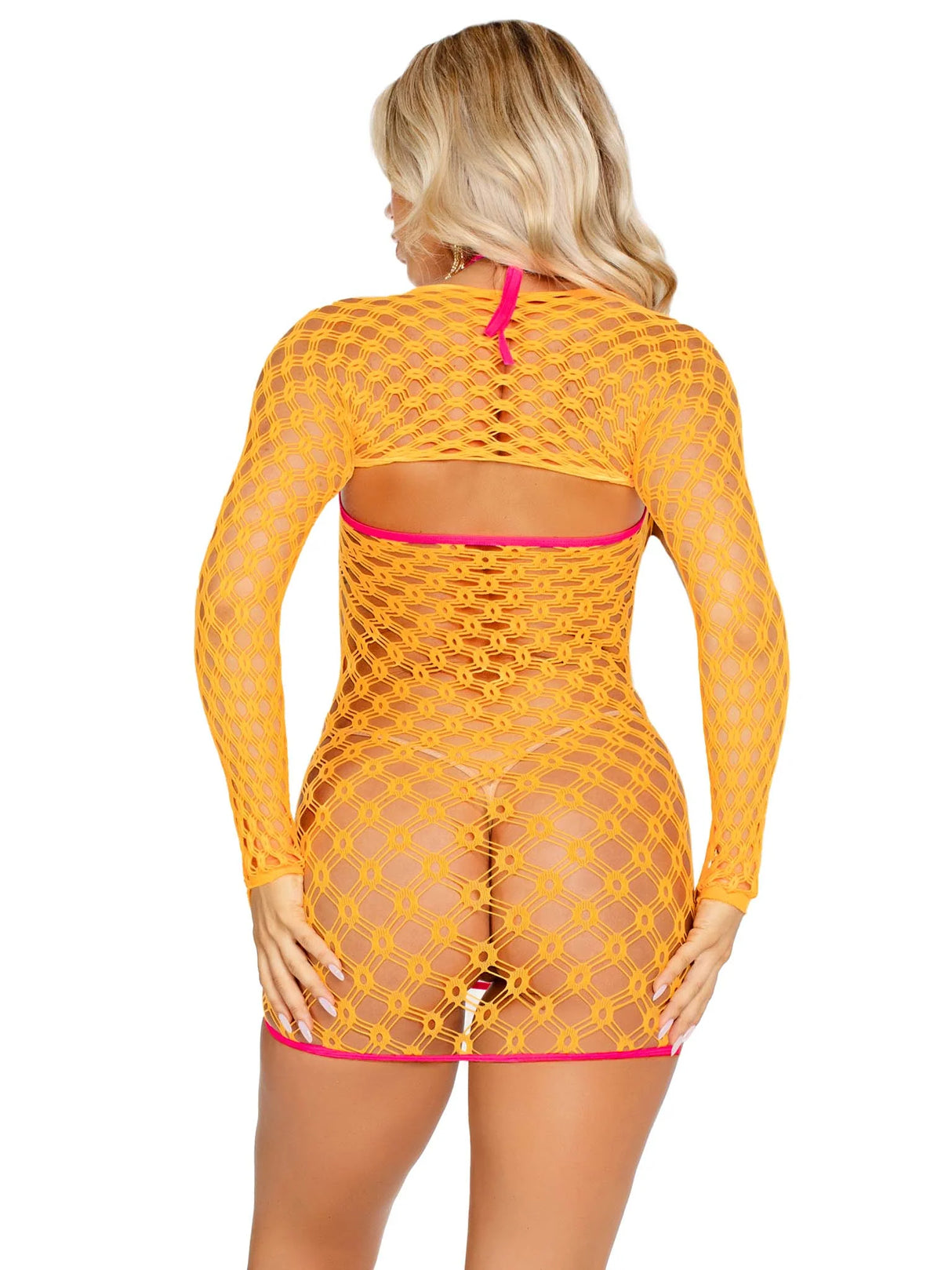 Reckless Romance Net Dress Set- One Size