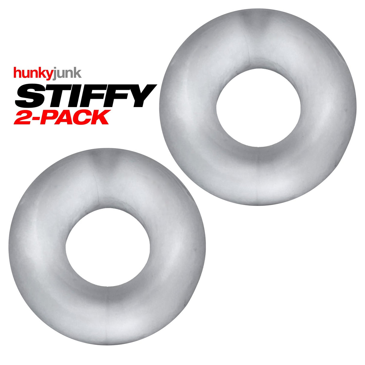 Oxballs Stiffy 2pk Cockrings - Clear
