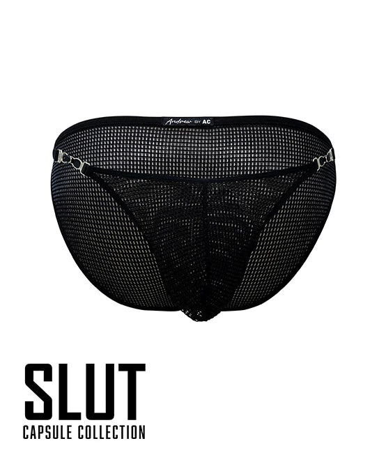 Andrew Christian: SLUT Garter Mesh Brief