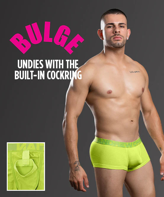 Andrew Christian: Bulge C-Ring Brief Fresh Lime