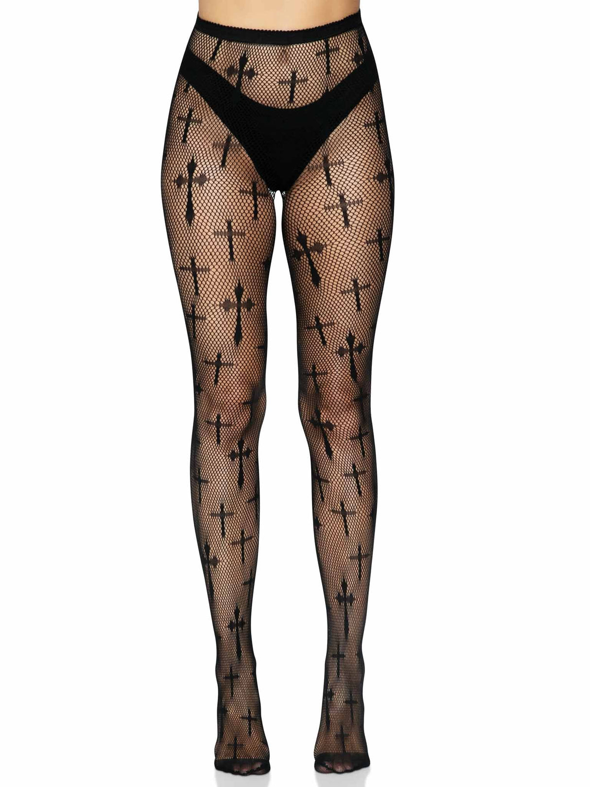 Worship Me Net Tights- One Size