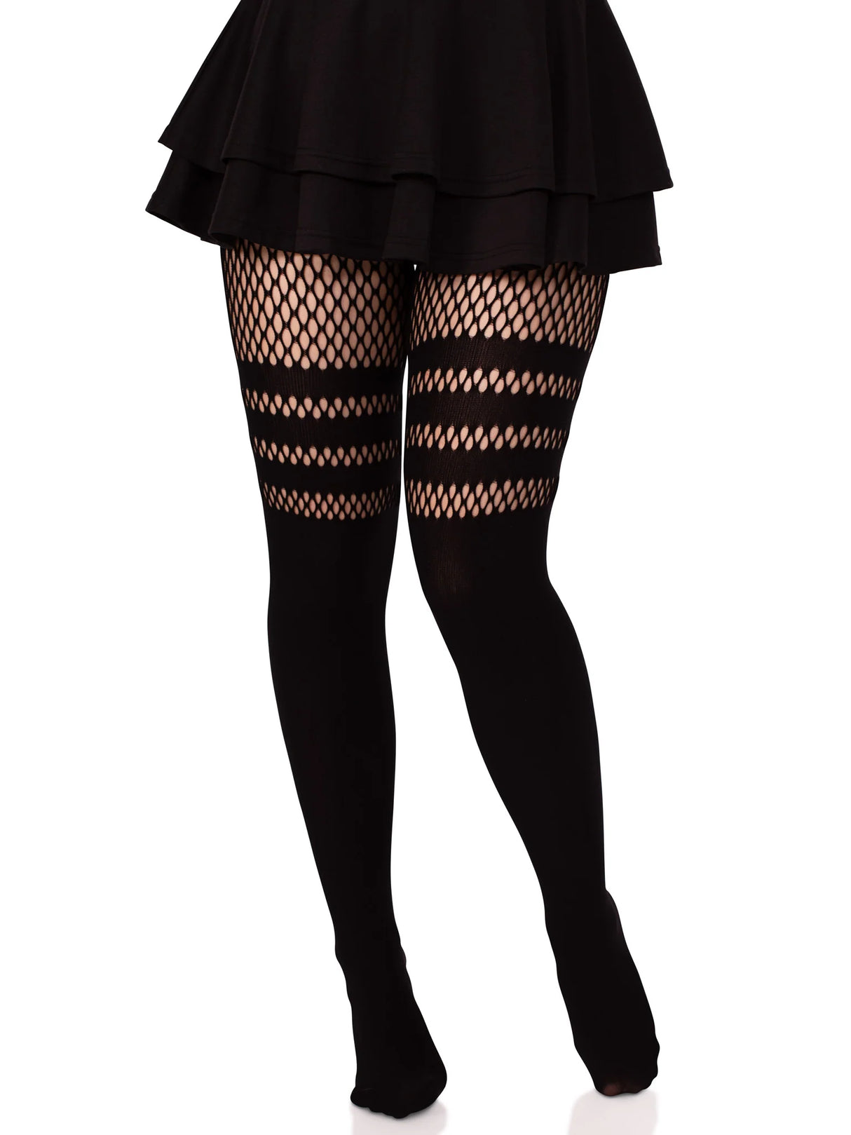 Ada Tights with Fishnet Accent- One Size