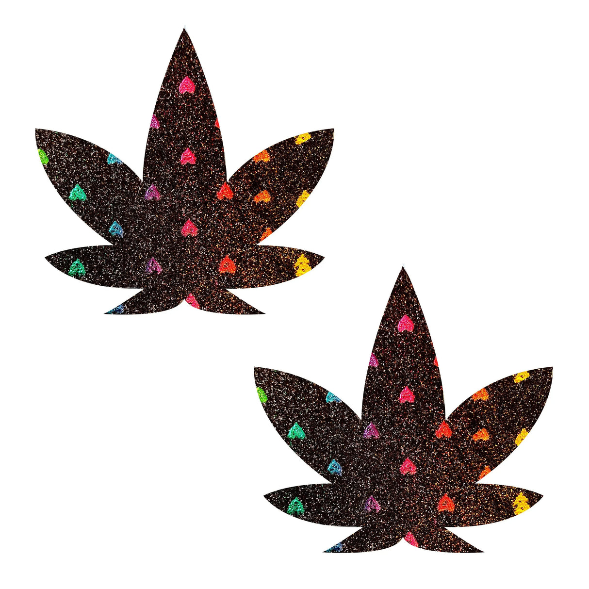 Pasties: Black Rainbow Sheep Leaf