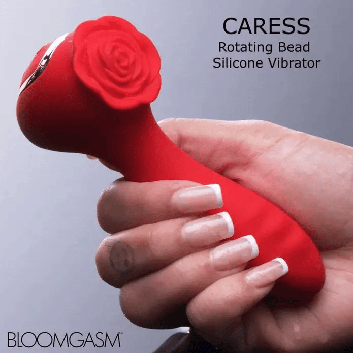 Bloomgasm Caress Rotating Bead Silicone Vibrator