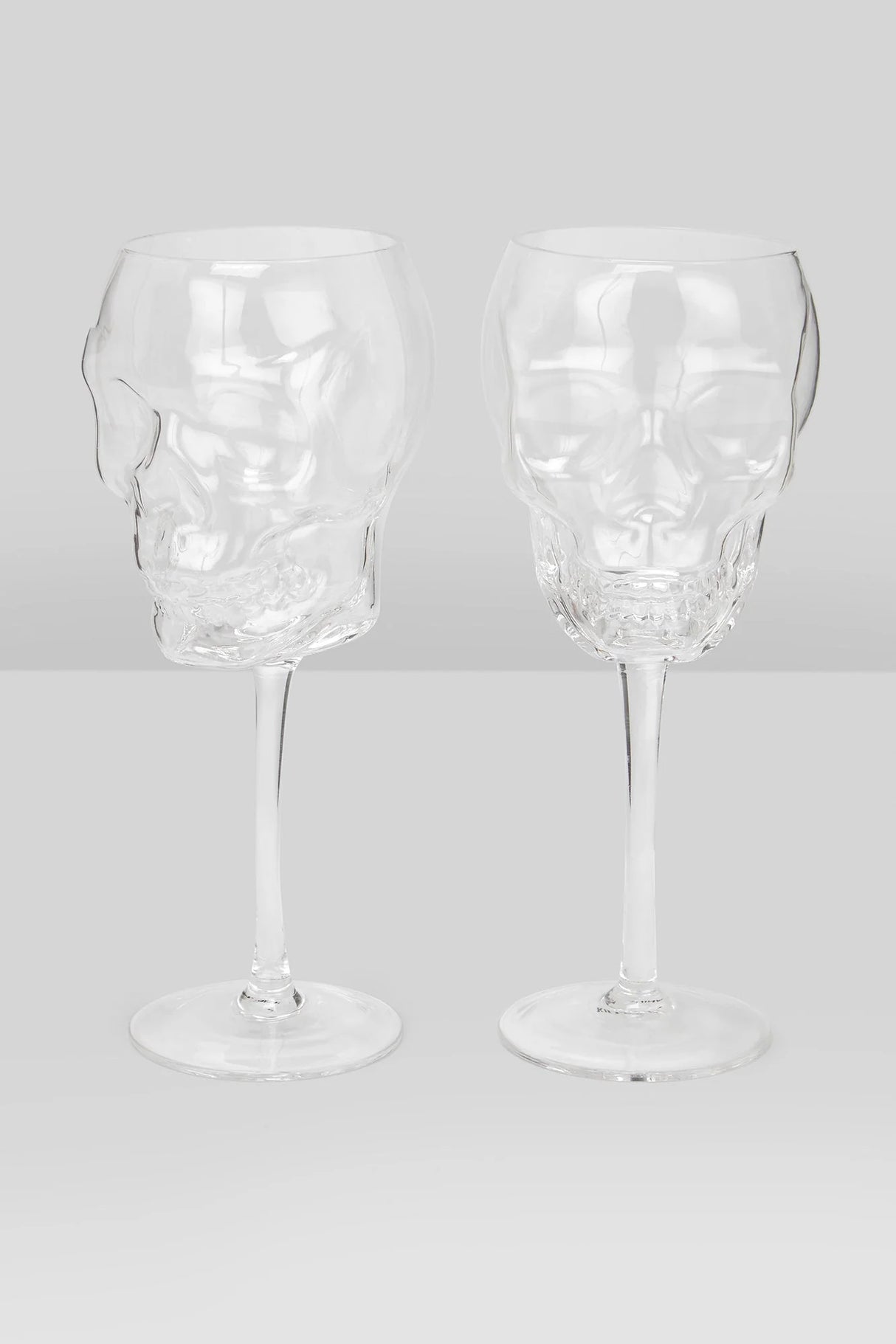 Cranium Wine Glass Set-Clear