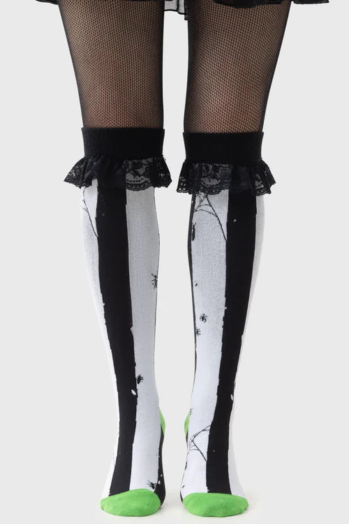 Distressed Strip Knee Highs
