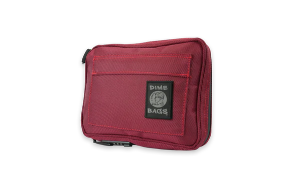 Dime Bags: "Boss" Smell Proof/ Lockable (Oxblood - Size: 10")