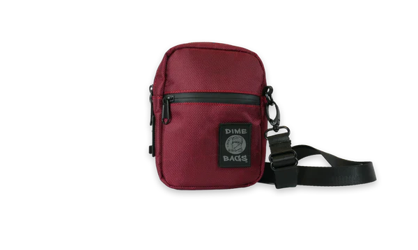 Dime Bags: "The Button" Smell Proof/ Lockable (Oxblood)