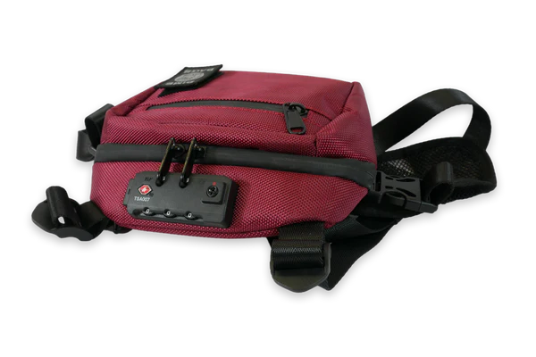 Dime Bags: "Operator" Smell Proof/ Lockable (Oxblood)