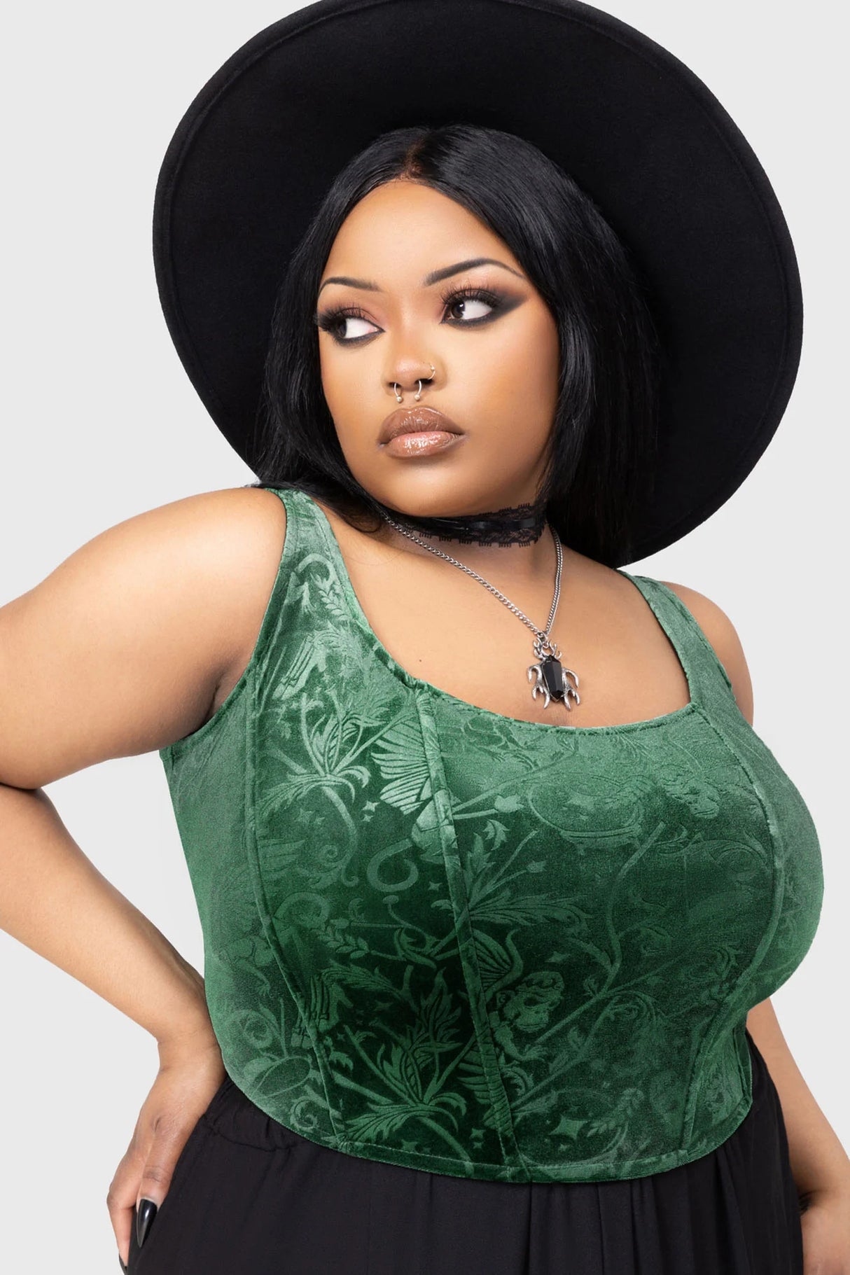 Emerald Envy Corset Top