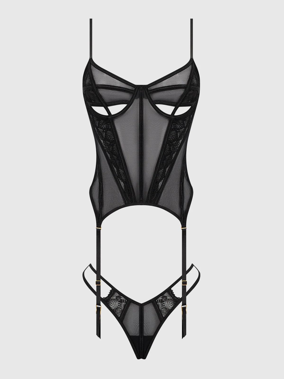 Vivienne Lace & Mesh Bustier