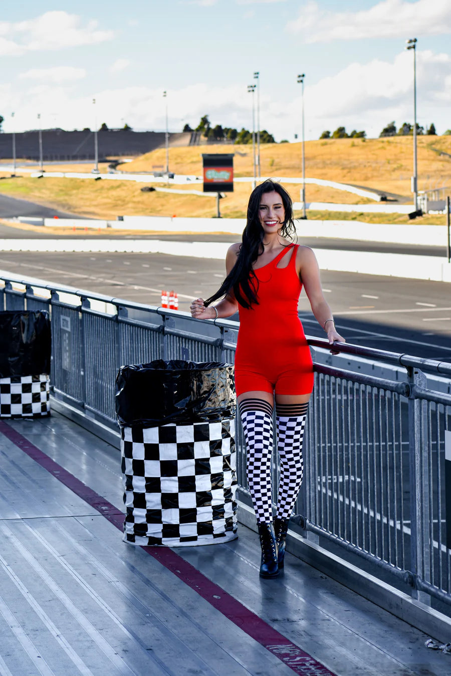 Thigh High: Game Day Black/White