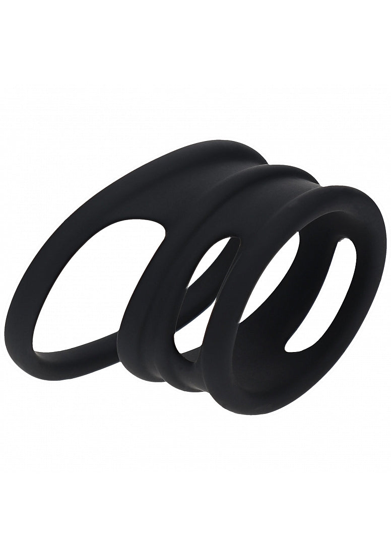 LEVELZ Set of 4 Cock & Ball Rings-Black