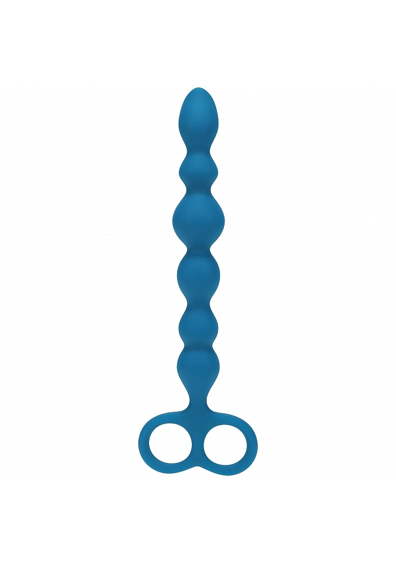 LEVELZ Beaded Silicone Anal Probe-Teal
