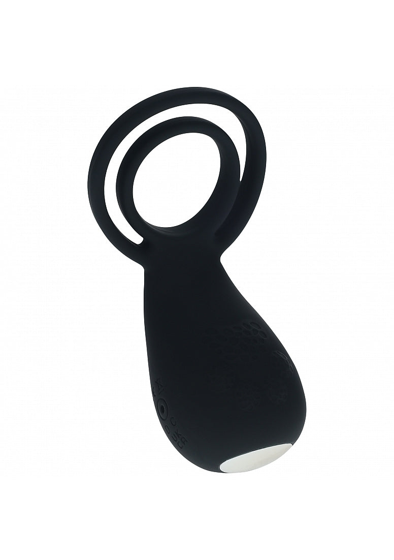 LEVELZ Cock & Ball Ring with Paw Stimulator-Black