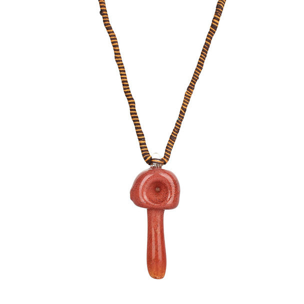 Mushroon Pipe Necklace Assorted Colours