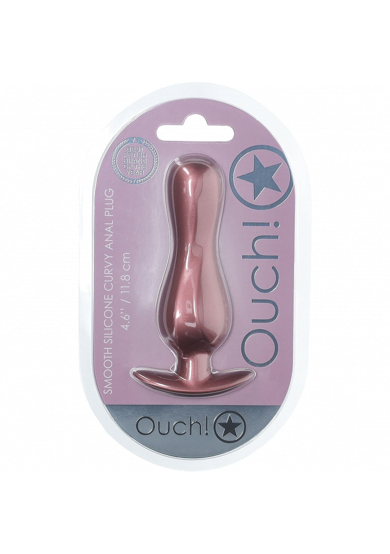Ouch Curvy Anal Plug-Rose