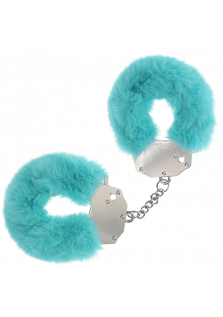 Ouch Heavy Duty Fluffy Cuffs-Blue