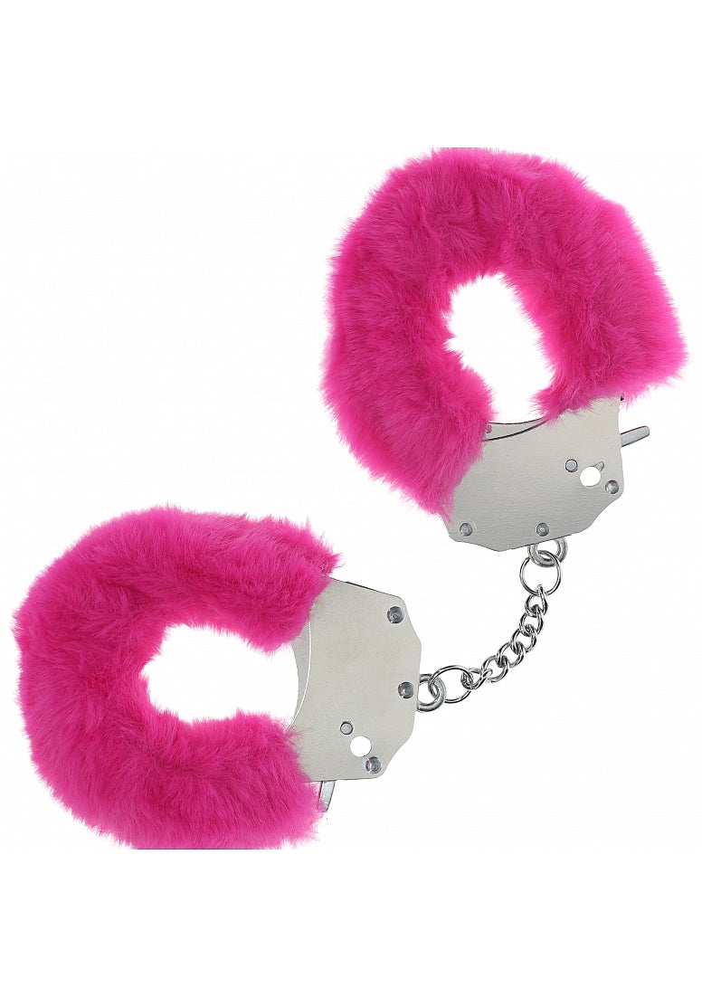 Ouch Heavy Duty Fluffy Cuffs-Pink