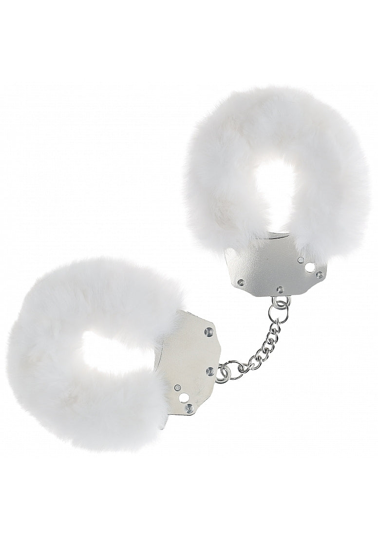 Ouch Heavy Duty Fluffy Cuffs-White