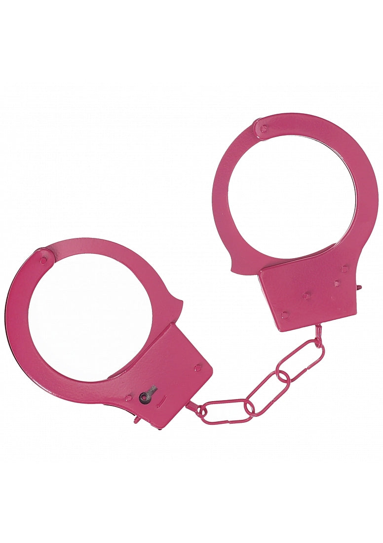 Ouch Classic Metal Cuffs-Pink