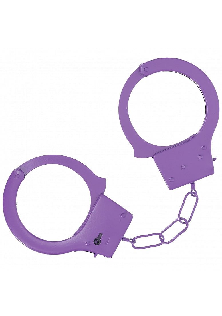 Ouch Classic Metal Cuffs-Purple