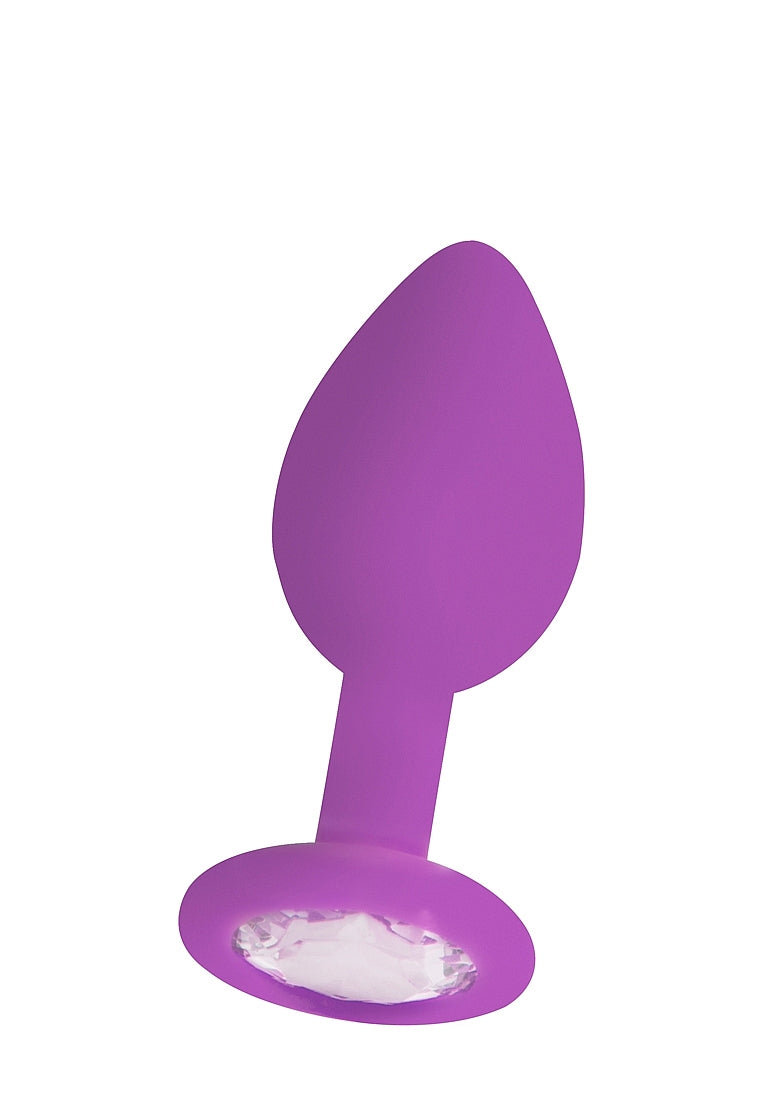Ouch Diamond Butt Plug-Purple