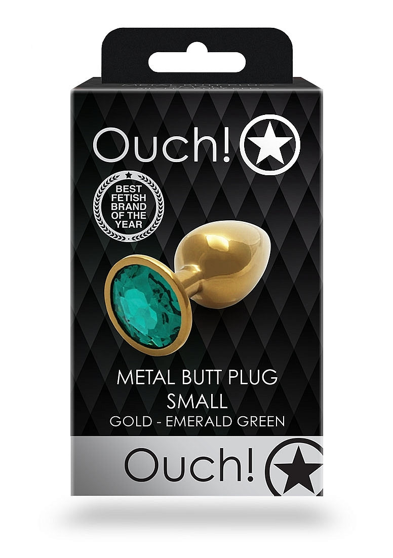 Round Gem Plug Gold-Small