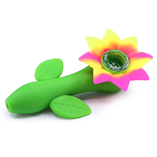 Pipe: Silicone Sunflower 4.5"