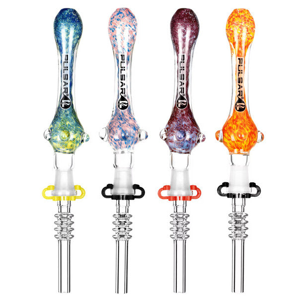 8" Pulsar Candy Frit Dab Straw