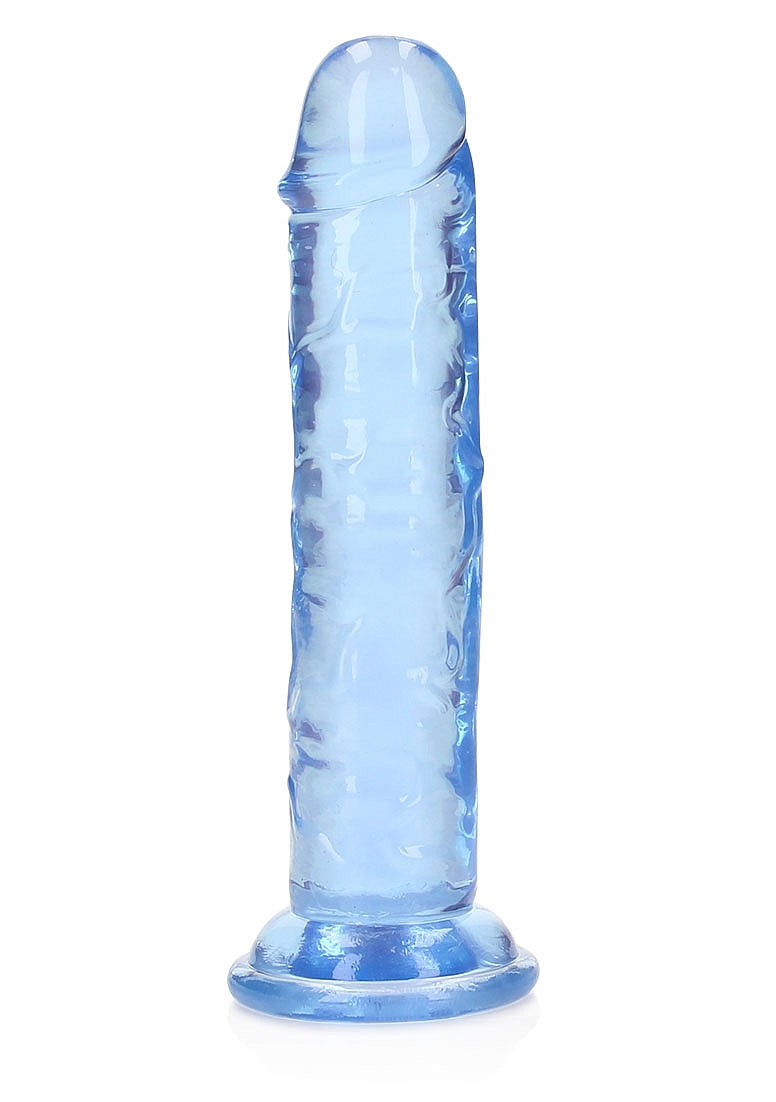 RealRock Straight Dildo - Blue 6"
