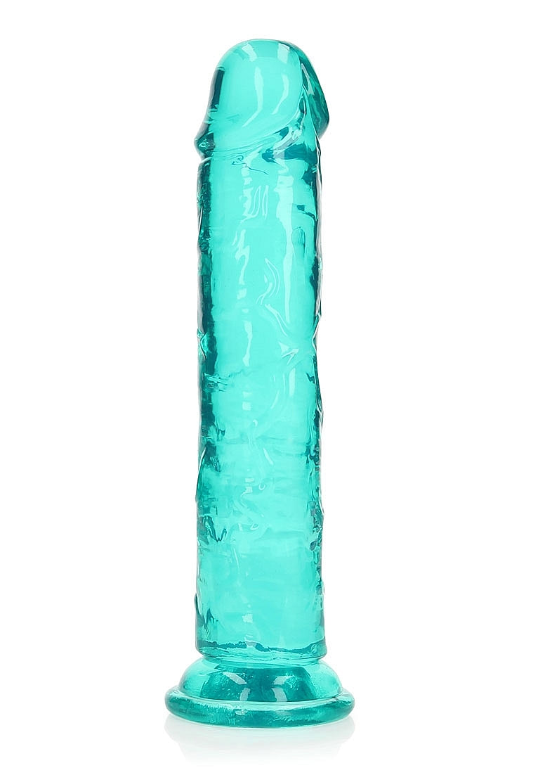 RealRock Straight Dildo - Turquoise 8"