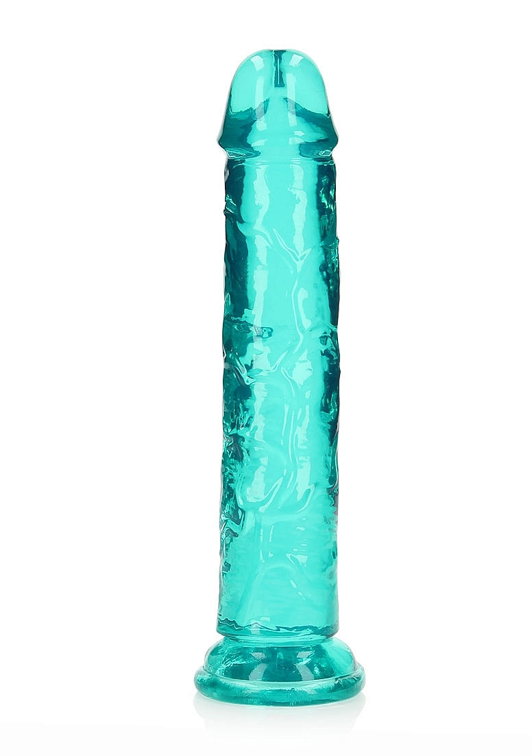 RealRock Straight Dildo - Turquoise 8"