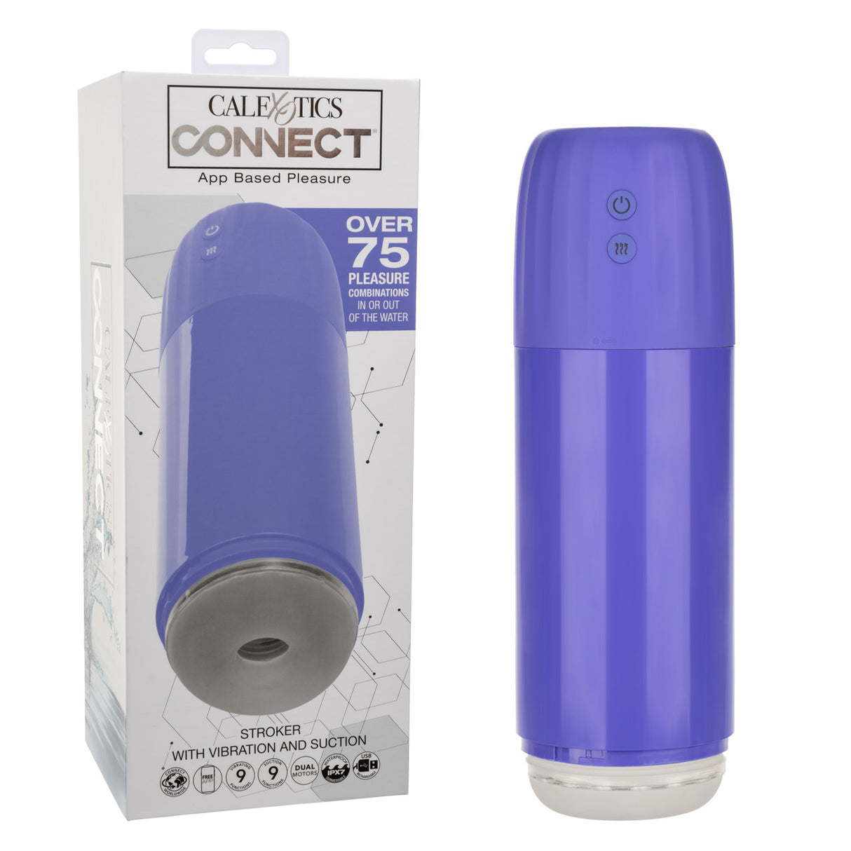 Connect APP Stroker w/Vibration + Suction