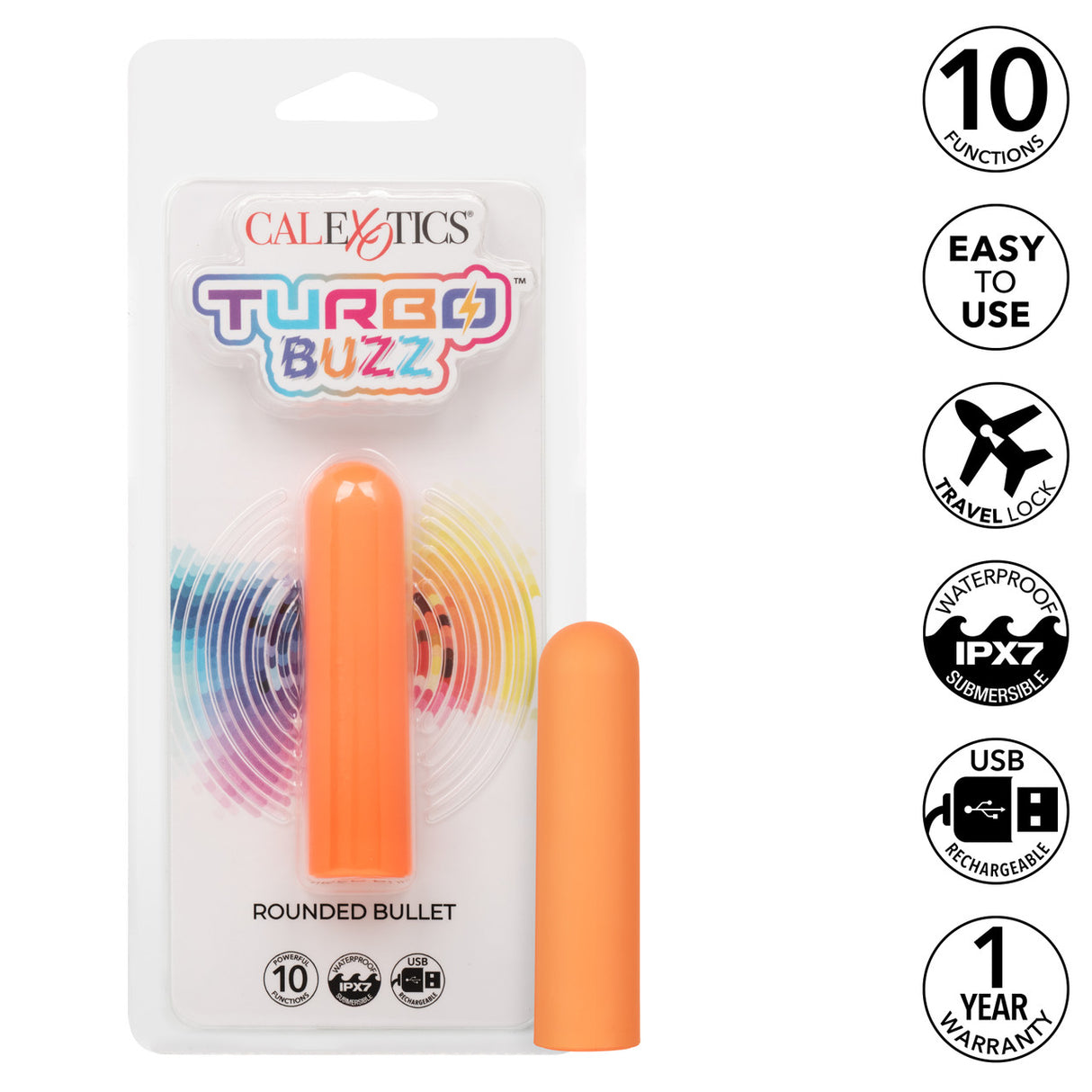 Turbo Buzz Rounded Bullet Orange