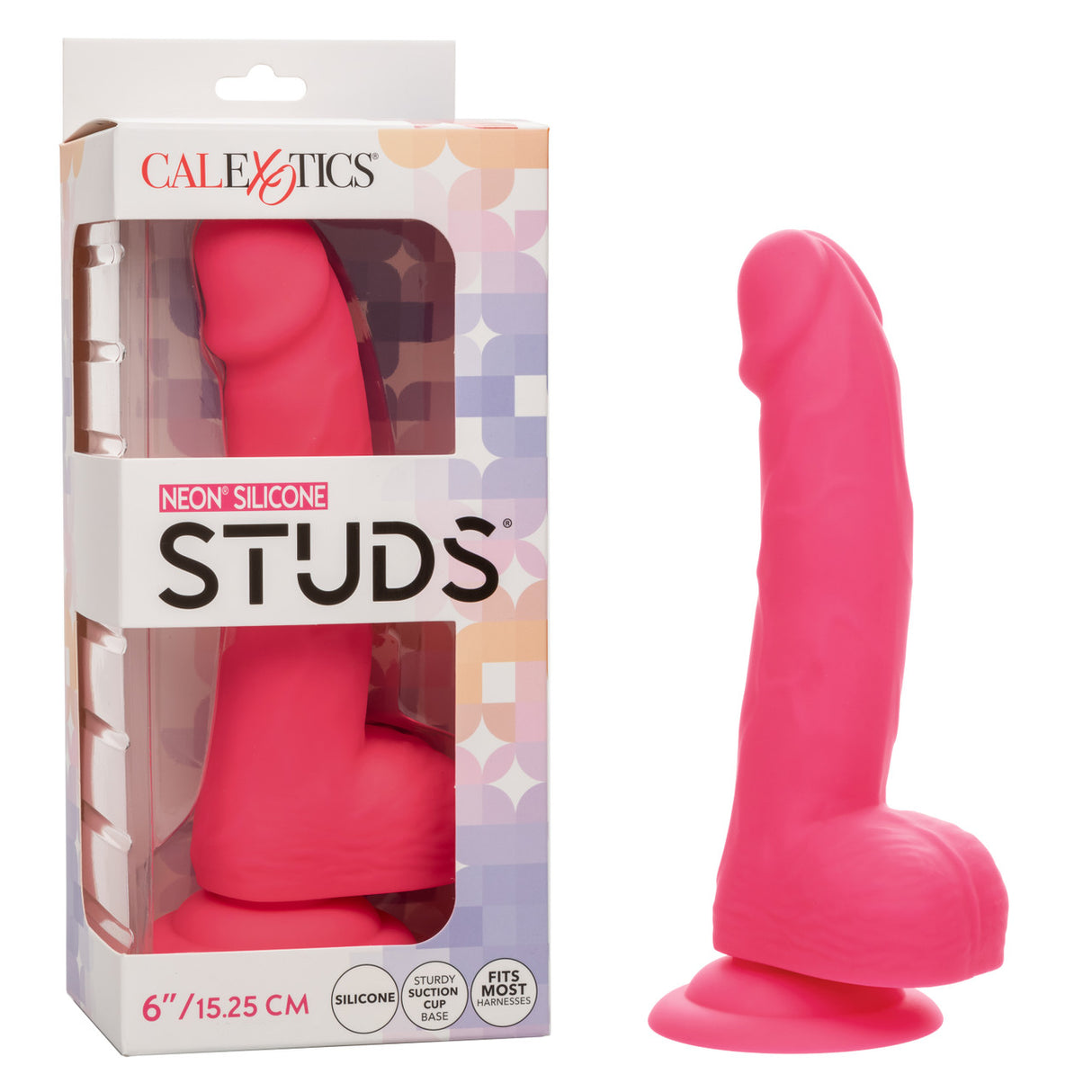 STUDS Neon Silicone 6" - Pink