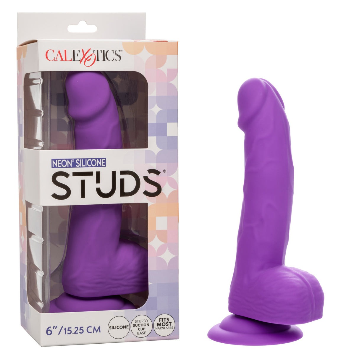 STUDS Neon Silicone 6" - Purple