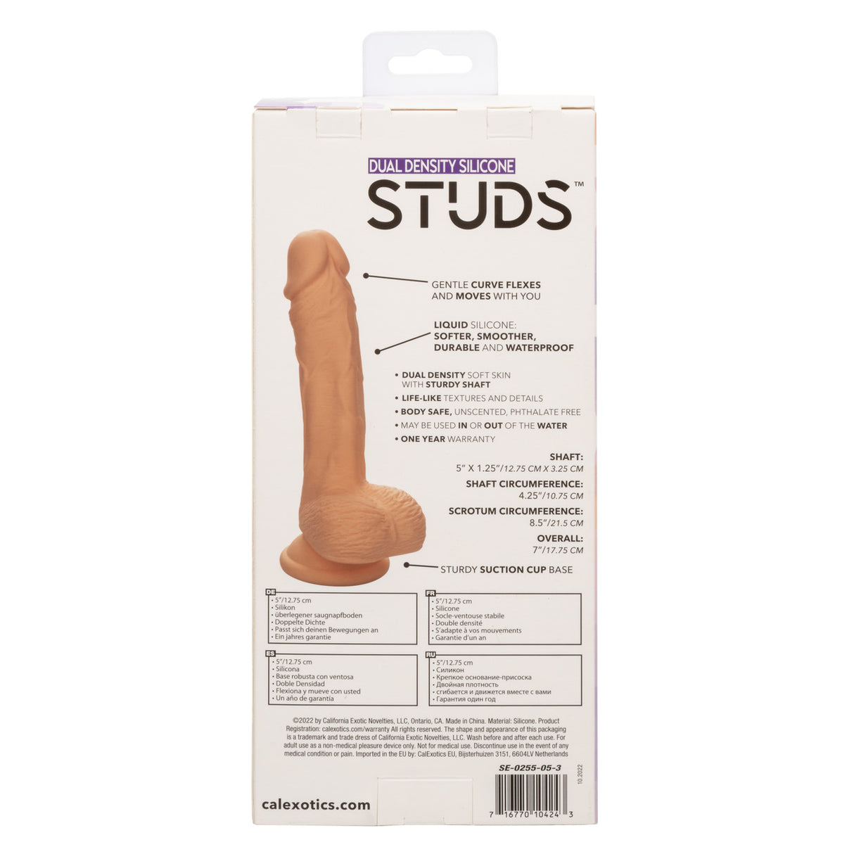 Silicone Stud Dual Density - Ivory 5"