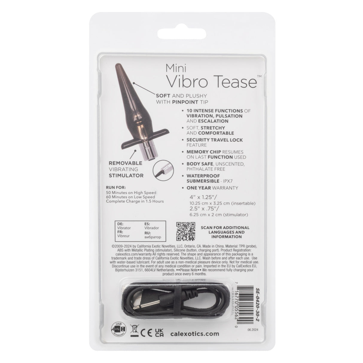 Mini Vibro Tease-Smoke