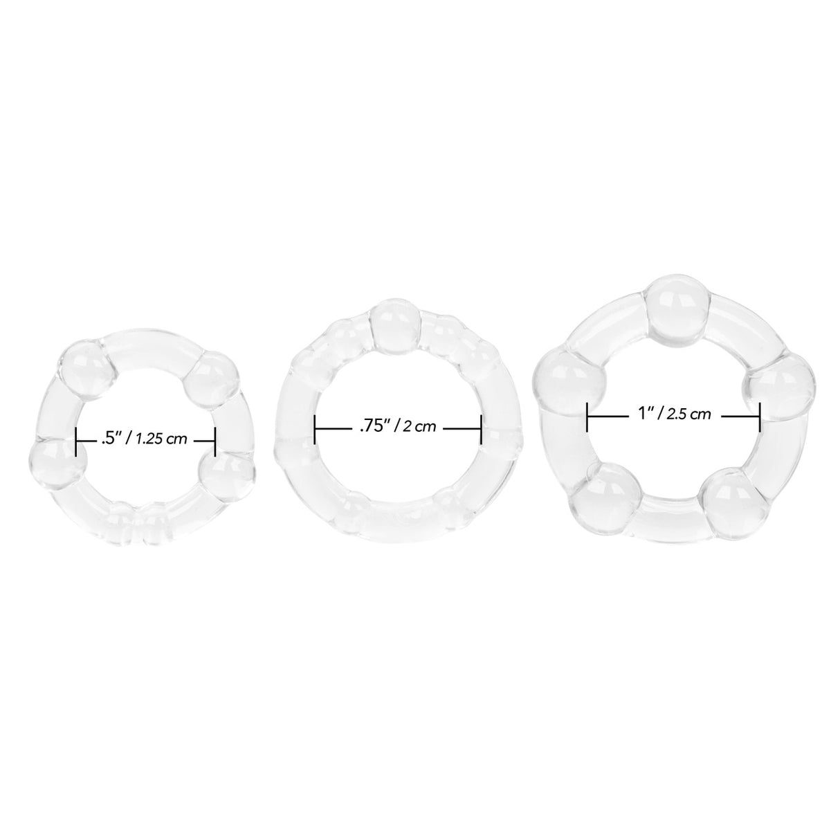 Silicone Island Rings Clear