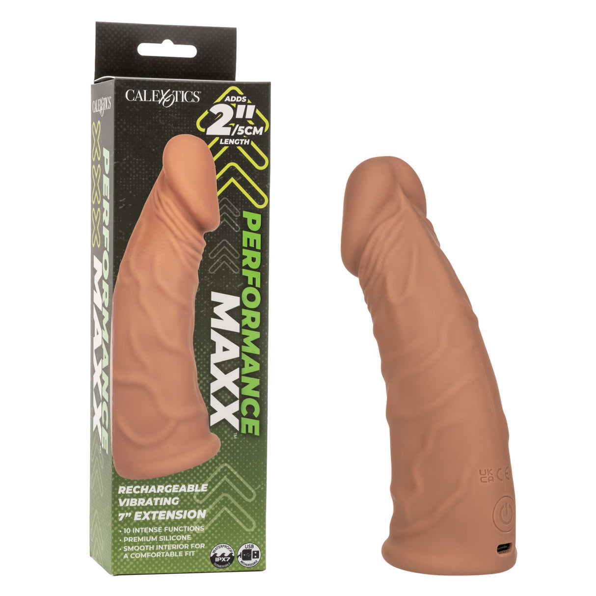 Performance Maxx Rechargeable Extension 7" Brown