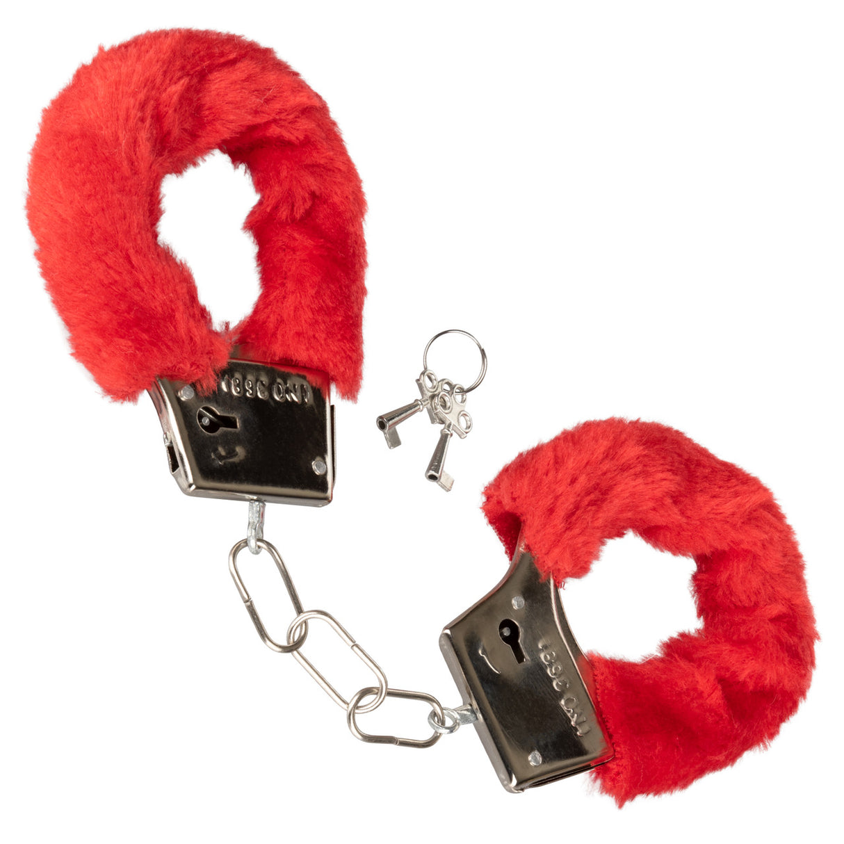 Playful Furry Cuffs-Red