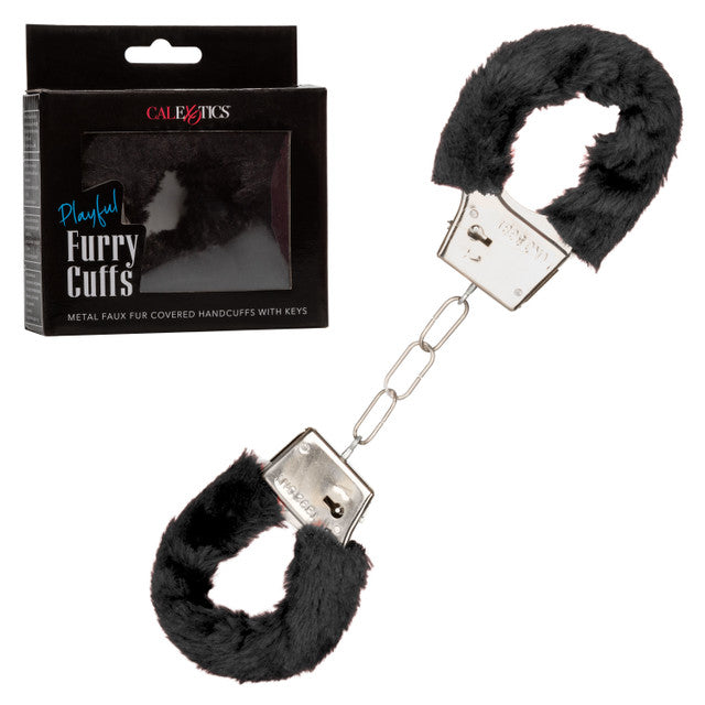Playful Furry Cuffs-Black