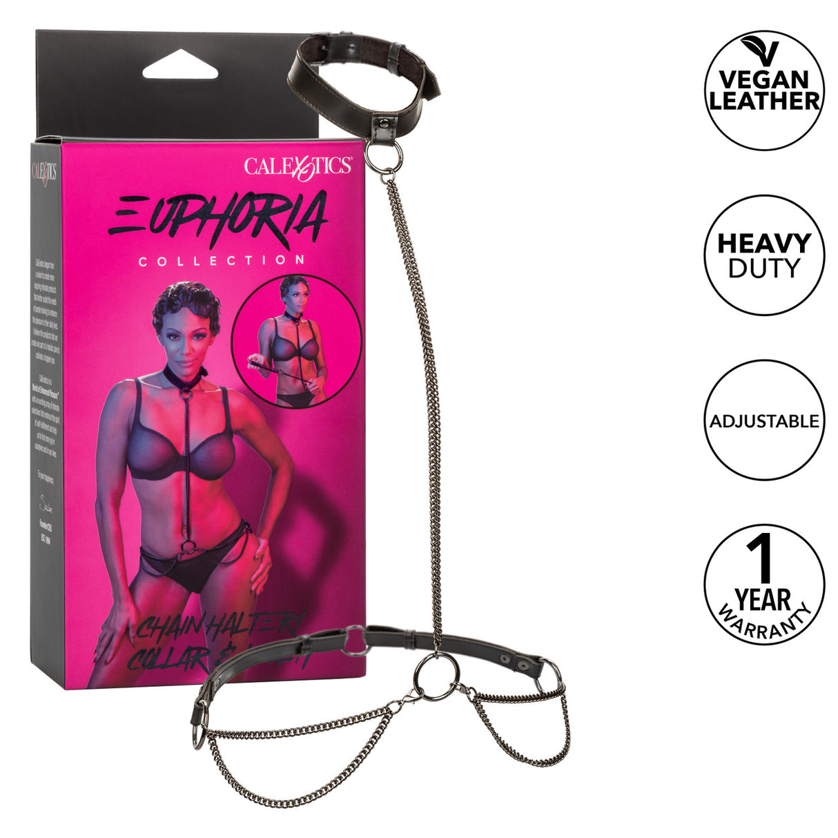 EUPHORIA Chain Halter/Collar & Leash